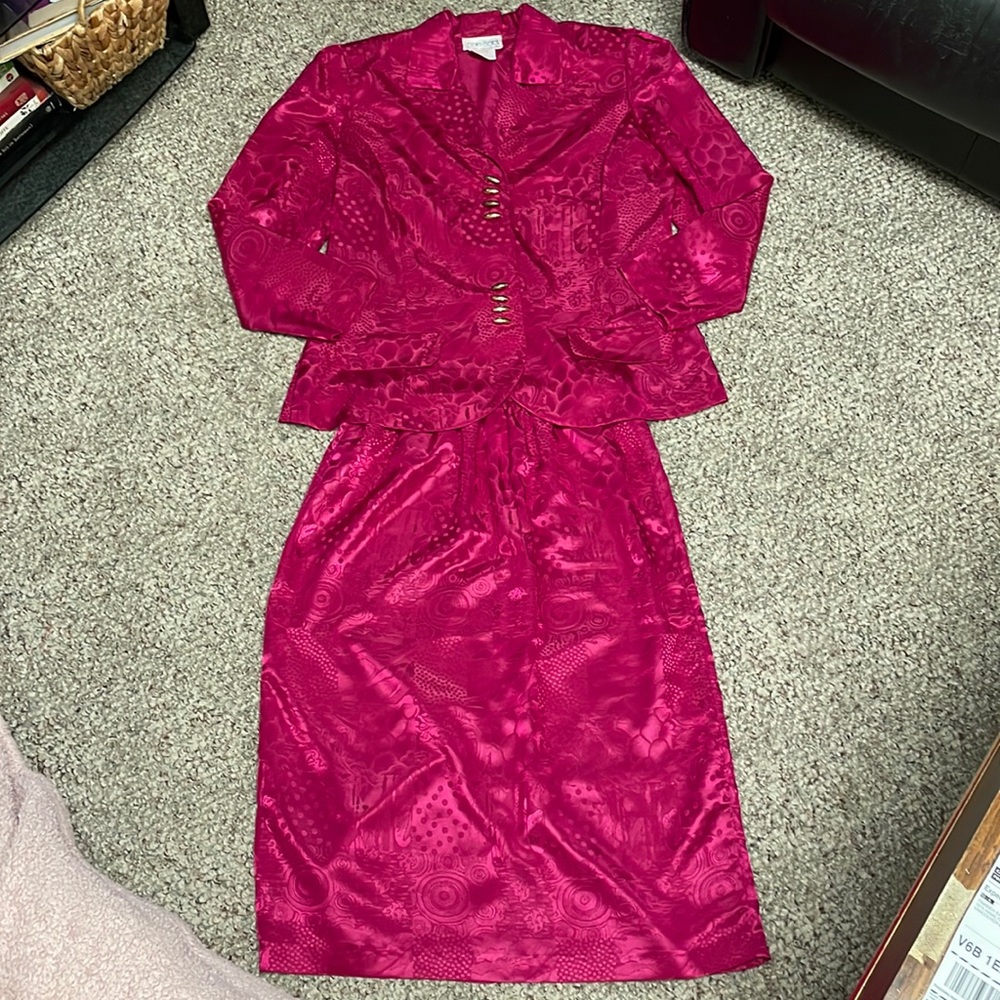 Vintage 80s skirt suit
